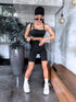 Slimming shorts with EXTRA high waist - black